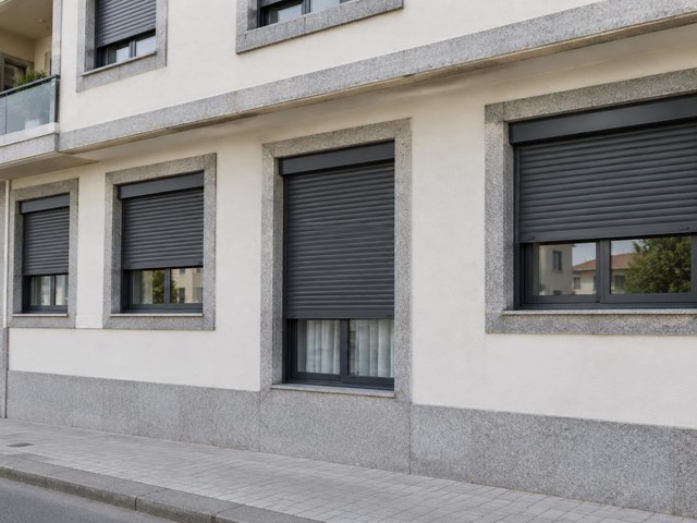 Las fachadas  aguantan lluvia y sol con nuestras persianas de aluminio en Vigo