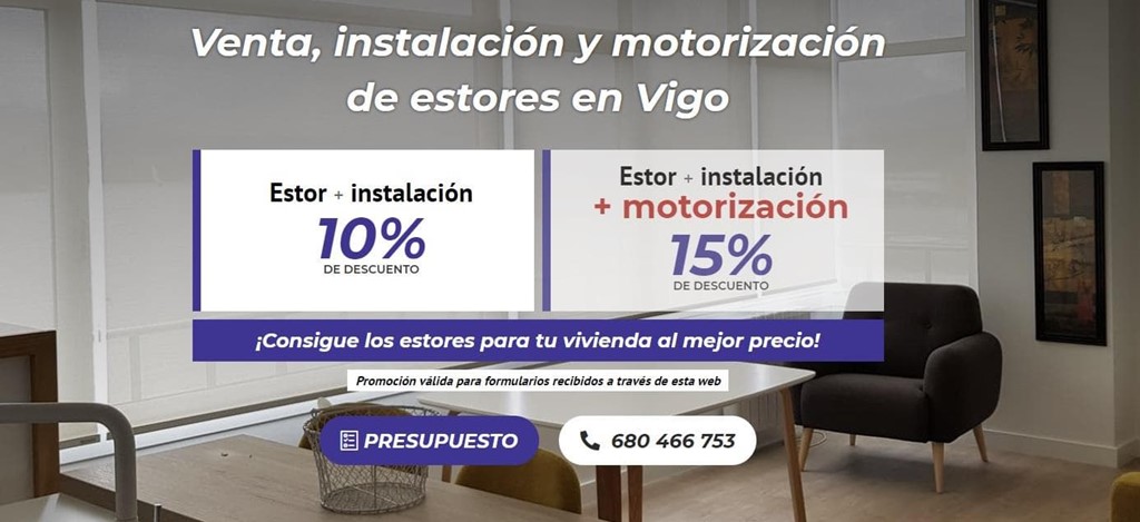 Los estores para tu vivienda con 15% de descuento