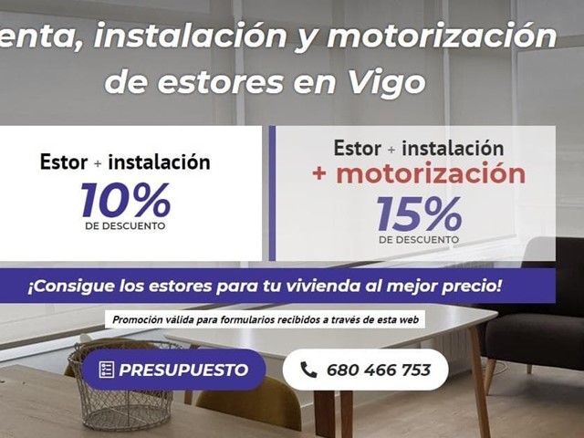 Los estores para tu vivienda con 15% de descuento